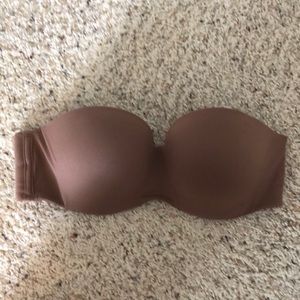 Victoria’s Secret cocoa colored strapless bra